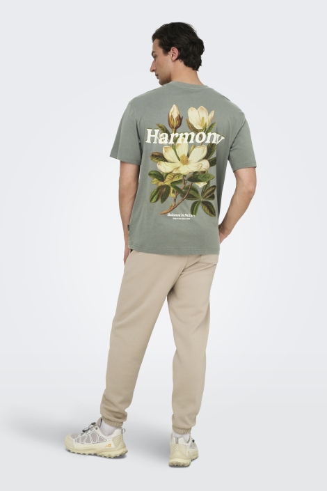 Only & Sons onskeane rlx ss print tee noos